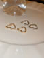 Fashion Silver Color-love Copper Inlaid Zirconium Heart Earrings