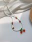 Fashion D Pearl Bracelet Crystal Beaded Cherry Bracelet