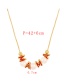 Fashion Pink Bronze Zircon Pearl Drop Oil Letter Mama Necklace