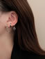 Fashion Silver Needle. 4 Piece Set Alloy Geometric Tag Heart Earring Set