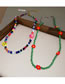 Fashion Colorful - Smiley Flowers Acrylic Rice Beaded Smiley Necklace