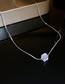 Fashion Silver Ipl Crystal Cube Necklace