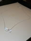 Fashion Silver Mermaid Pearl Inlaid Zirconium Necklace