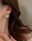 Fashion Circle Resin Flower Circle Stud Earrings