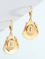 Fashion Gold Color Metal Hat Earrings