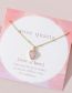 Fashion Gold Alloy Pink Crystal Head Necklace