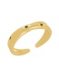 Fashion Green Copper Set Zircon Cross Ring