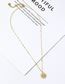 Fashion Gold Color Stainless Steel Small Sun Necklace