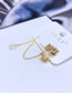 Fashion Gold Color Brass Gold Plated Zirconium Geometry One Piece Ear Cuff