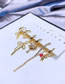 Fashion Gold Color Copper Zirconium Bow Love Bear Earrings Set