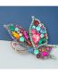 Fashion Butterfly Alloy Diamond Butterfly Brooch