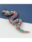 Fashion Color Alloy Diamond Serpent Brooch