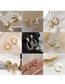 Fashion 7# Gold Color. Multi-layer Ear Studs Metal Geometric Circle Earrings