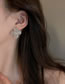Fashion Ear Hook - Silver Color (left Ear Single) Alloy Geometric Pearl Heart Flower Earrings