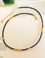 Fashion Gold Color Geometric Ball String Beaded Necklace