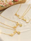 Fashion Gold Color Smiley Necklace-40+5cm Titanium Smiley Letter Necklace