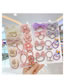 Fashion Purple 20-piece Set Fabric Print Bow Flower Hair Rope Set