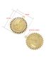 Fashion White Gold Color Vd1122 Bronze Diamond Virgin Mary Geometric Circle Plate Diy Accessories