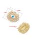 Fashion 1 White Gold Color Pendant Copper Inlaid Zirconium Drip Oil Eye Diy Accessories