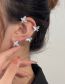 Fashion 41 Silver Color J Section Left Alloy Diamond Butterfly Ear Cuff