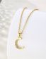 Fashion K Stainless Steel Inlaid Zirconium 26 Letter Necklace