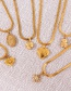 Fashion Gold Titanium Steel Heart Pendant Necklace
