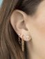 Fashion Silver Color Pure Copper Chain Tassel Earrings