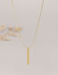 Fashion Gold Titanium Steel Gold Plated Long Necklace
