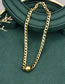 Fashion Gold Titanium Steel Gold Plated Ball Chain Necklace