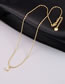 Fashion Gold Titanium Steel Geometric Circle Necklace