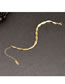 Fashion Gold Titanium Snake Bone Chain Wrap Necklace