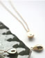Fashion Gold Titanium Steel Shell Avocado Necklace