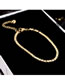 Fashion Gold Titanium Steel Gold Plated Geometric Square Bracelet