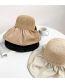 Fashion Turmeric Cotton Straw Panel Big Brim Bucket Hat