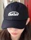 Fashion Another Baseball Cap - White Cotton Letter Embroidered Baseball Cap
