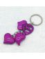 Fashion Purple Acrylic Picky Keychain