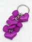 Fashion Purple + Red Acrylic Heart Keychain