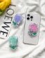 Fashion Green Acrylic Tulip Cell Phone Airbag Holder