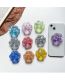 Fashion Silver Color Acrylic Epoxy Cat Claw Glitter Phone Airbag Holder
