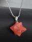 Fashion 8# Pure Copper Polygon Crystal Necklace