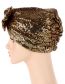 Fashion Black Polyester Sequin Bow Toe Cap