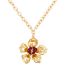Fashion Gold Color Metal Flower Necklace