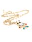 Fashion Gold Color Alloy Diamond Robot Necklace