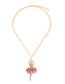 Fashion Gold Color Alloy Diamond Radish Necklace