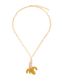 Fashion Gold Color Alloy Diamond Banana Necklace
