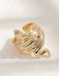 Fashion Gold Copper Gold Plated Snake Ring
