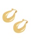 Fashion Gold Copper Geometric Earrings