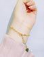 Fashion Gold Color Bracelet Titanium Steel Hollow Heart Stitching Chain Necklace