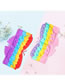 Fashion Wallet Clip Butterfly - Rainbow Silicone Press Butterfly Wallet