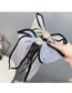 Fashion Purple Bow Long Ribbon Organza Bow Hair Clip With Diamonds